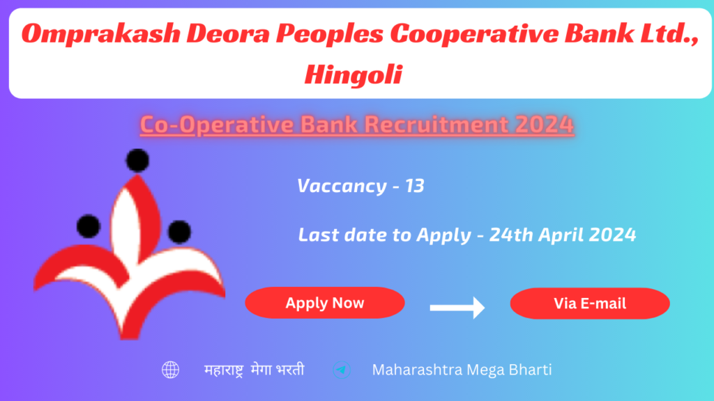 Co-Operative Bank Recruitment 2024