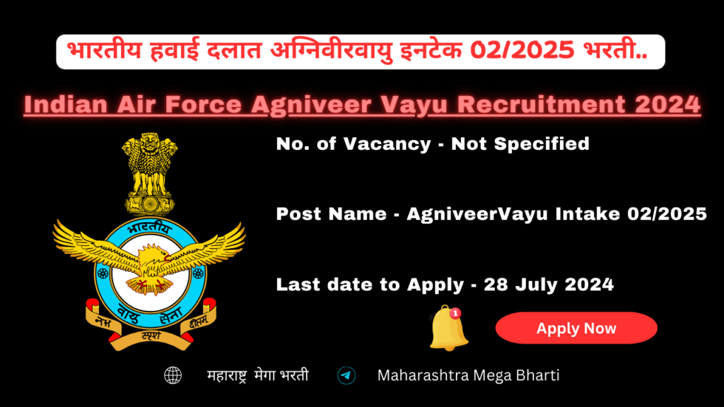 Indian Air Force Agniveer Vayu Recruitment 2024